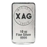 10oz Intrinsic Tender Silver XAG Minted Bar