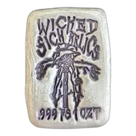 1oz Silver Bar "Wicked Sich Relics" | Mutiny Metals