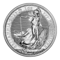 2023 King Charles III Britannia 1 oz Silver Bullion Coin Pre-Owned