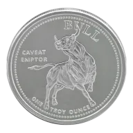 1oz Bull and Bear Silver Round