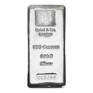 Silver 100 Ounce Bar Baird - Pre-Owned