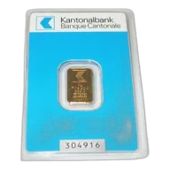 2 Gram Swiss Kantonalbank Gold Bar