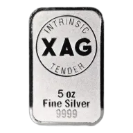 5oz Intrinsic Tender Silver XAG Minted Bar