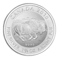1.25 Oz Canadian Bison Silver Coin - BU (Random Year)