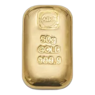 50g ABC Cast Bar Gold Bar