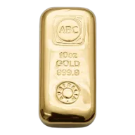 10 oz ABC Cast Bar Gold Bar
