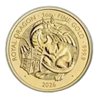 2026 GB 1 oz Gold The Royal Tudor Beasts The Royal Dragon BU
