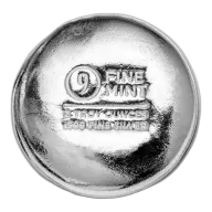 2 oz Silver Hocky Puck 9Fine Mint