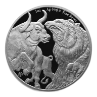 2022 1oz Tokelau Bull and Bear Silver Coin