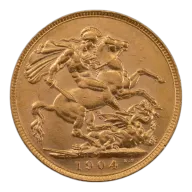 1904 Edward VII Gold Full Sovereign Melbourne Mint