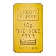 Credit Suisse 10g Minted Gold Bullion Bar Loose - Pre-Owned