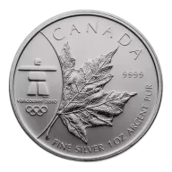 RCM 1oz Silver Maple Leaf Inukshuk - 2008