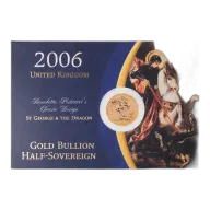 2006 Gold Half Sovereign Elizabeth II Bullion Coin Carded