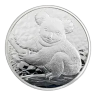 2009 Australian Koala Bear One Ounce Silver Perth Mint Bullion Coin
