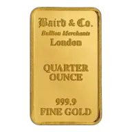 1/4 oz Gold Minted Bar -Baird & Co.