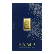 2.5 Gram Fortuna Gold Bar (Inc. Assay Card)(Circulated) - PAMP Suisse
