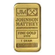 1g Gold Bar