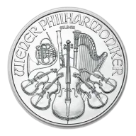 1 Oz Silver Philharmonic Coin (Random Year) (Circulated) - Austrian Mint