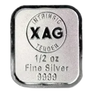 1/2oz Intrinsic Tender Silver XAG Minted Bar