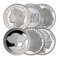 1 oz Silver Round (Random Mint & Design) (Circulated)