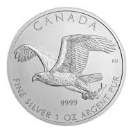 2014 1oz Canadian Bald Eagle Silver Coin