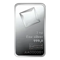 1oz Silver Bar - Pre-Owned (inc VAT)