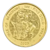 2023 Tudor Beasts Yale of Beaufort 1 oz Gold Bullion Coin