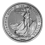 Pre-Owned 2017 1 oz Silver Britannia Bullion Coin