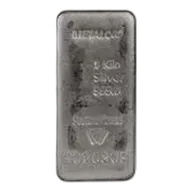 1 Kg Silver Bar Metalor - Pre-Owned
