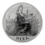 2022 1 Oz Hera Gods Of Olympus Silver Coin (Inc Capsule) - Perth Mint