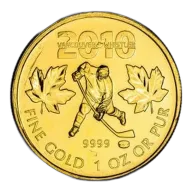 2010 1 oz Gold Maple Leaf Coin (Vancouver Olympics Edition)