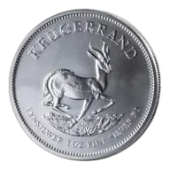 1 oz SA Silver Krugerrand Coin - Random Year