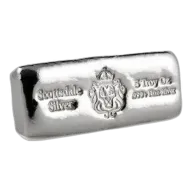 5 oz Scottsdale Cast Silver Bar