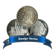 1 Troy oz Silver Round .999 Fine Generic Impaired