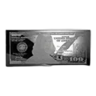 4 oz Silver Bar - Random Year $100 Bill (No Box or COA)