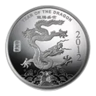 1/2 oz Silver Round - APMEX (2012 Year of the Dragon)