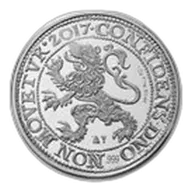 2017 Netherlands 1 oz Silver Lion Dollar Restrike (BU)