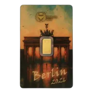 Pre-Owned 2026 Germania Mint Berlin Bear 1g Gold Bar