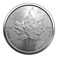 2023 1 oz Canadian Silver Maple Leaf Coin BU