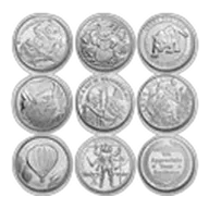 1 oz Silver Art Round - Random Vintage Design