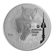 1 oz South Korean Tiger Silver Coin
