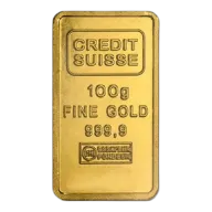 100 grams Gold Bar (Circulated) - Credit Suisse