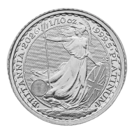 2026 Great Britain 1/10 oz .9995 Fine Platinum Britannia Coin (King Charles III) BU