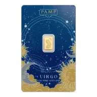 1/2 gram Gold Bar - PAMP Suisse Zodiac - Virgo