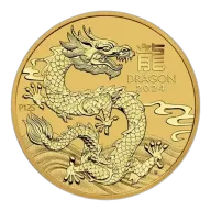 Perth Mint: Lunar III - Year of the Dragon 1/4 oz Gold 2024