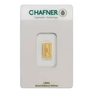 Gold Bar 1 g C Hafner
