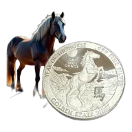 Golden State Mint 1oz Year of the Horse 2026 Silver Round in Capsule (1oz)
