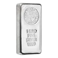 1kg Perth Mint Silver Cast Bars (New Design)