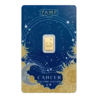 1/2 gram Gold Bar - PAMP Suisse Zodiacs - Cancer