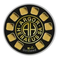 10 Gram Argor-Heraeus Goldseed Gold Bar (10 x 1g, w/ Assay)